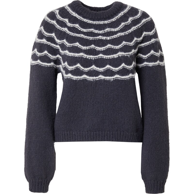 VERO MODA Sveter Charmaina antracitová / biela 63149838