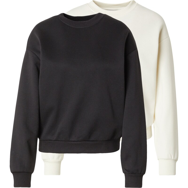 ABOUT YOU Mikina Ina čierna / biela 62315362