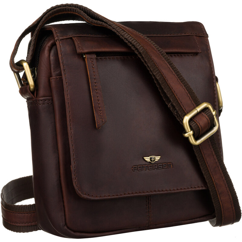 Pánska kožená crossbody taška - Peterson 67479520
