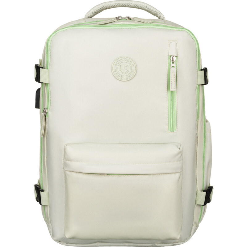 Peterson svetlozelený cestovný batoh s USB portom PTN 23129 56422217