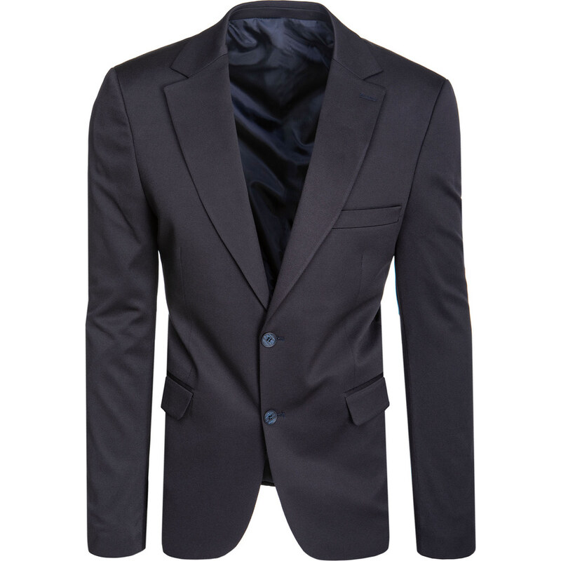 BASIC Tmavomodré pánske jednoradové sako MX0630 60518831