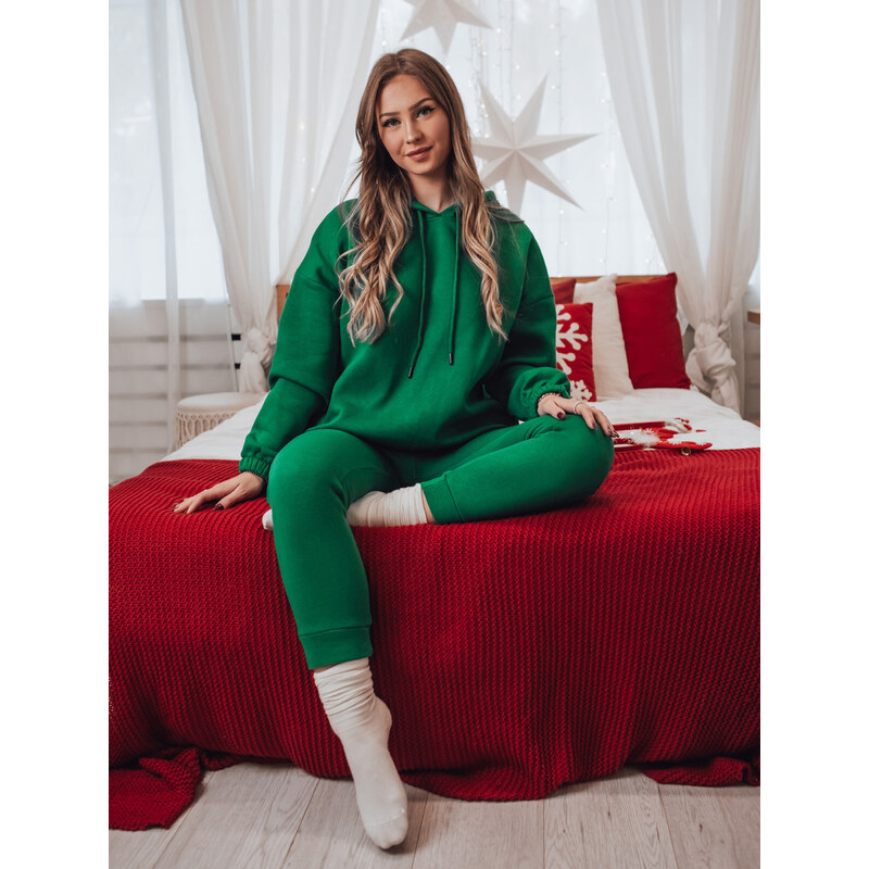 BASIC Zelená dámska tepláková súprava KSENIIA PREMIUM AY1111 60518843