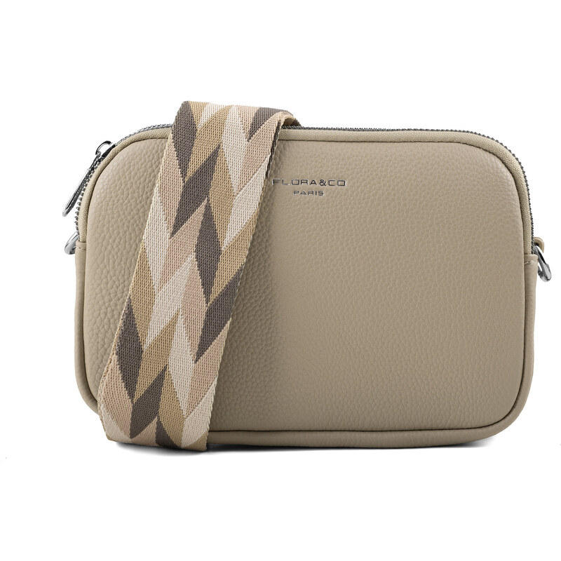 FLORA & CO Dámska crossbody kabelka 3647 Beige 66591164
