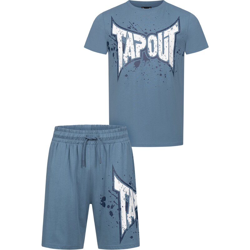 Tapout Tréningový komplet Dunlab modrosivá / biela 60869573
