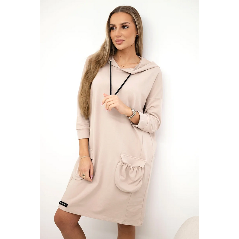 Kesi Šaty 9350 s kapucňou + vreckom 64235479
