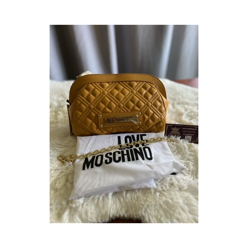 Dámska Kabelka crossbody Love Moschino večerná, spoločenská yellow 60113360