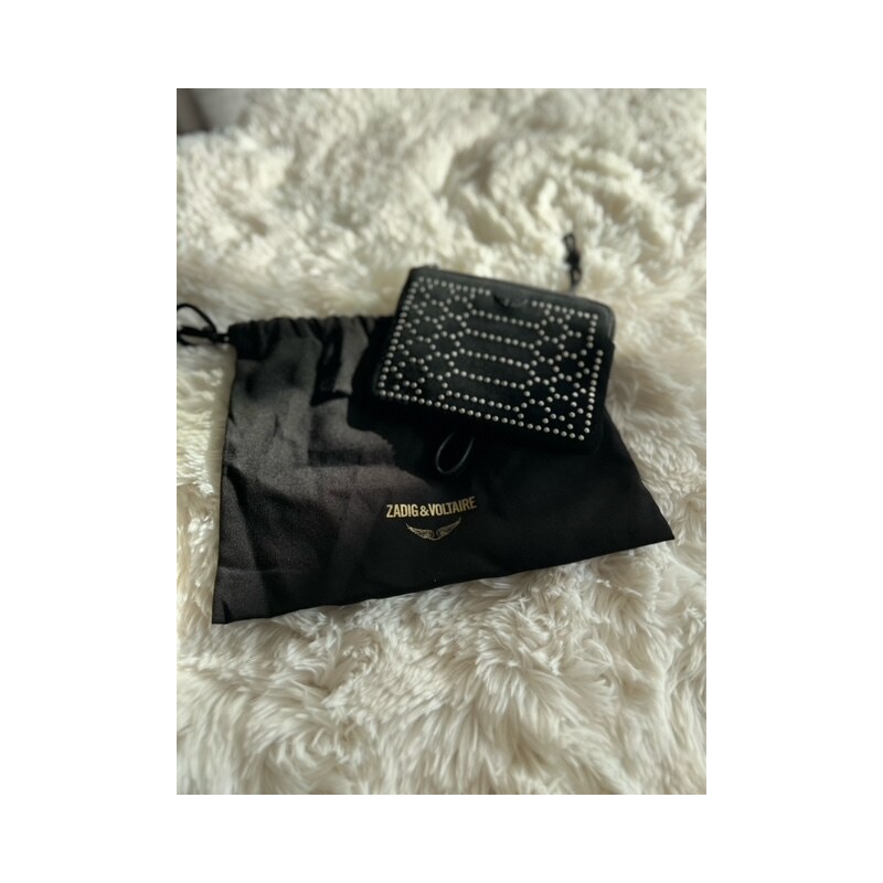 Zadig & Voltaire dámska kožená peňaženka Mini Uma Suede Scale 60113390