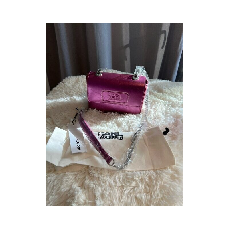 Dámska Kabelka Karl Lagerfeld crossbody fuschia večerná, spoločenská 60113391