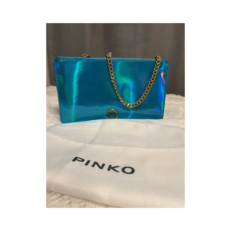 Dámska Kabelka PINKO - Truccatore Busta blue crossbody večerná, 60113436