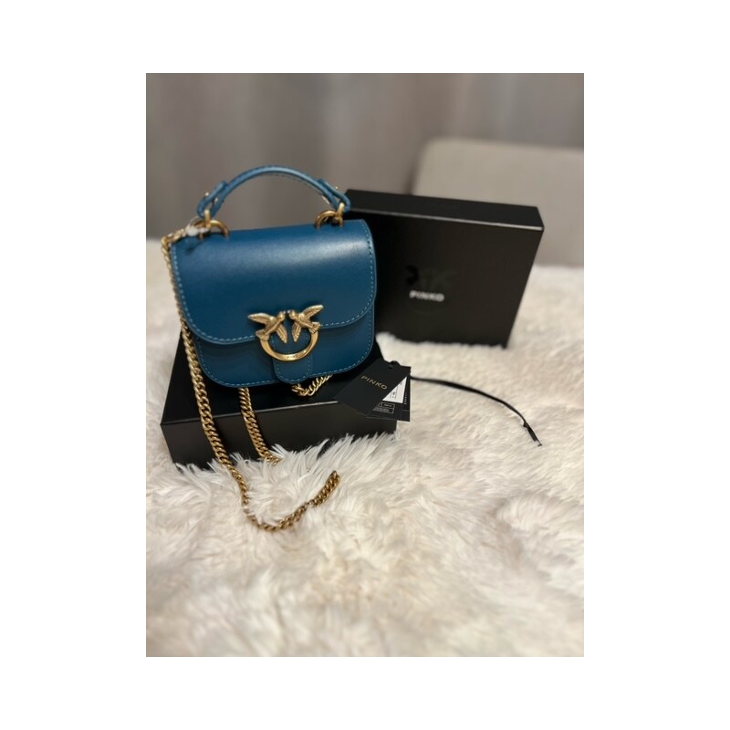 Dámska Kabelka kožená Pinko - Love Bell Micro crossbody, spoločenská, 60113379