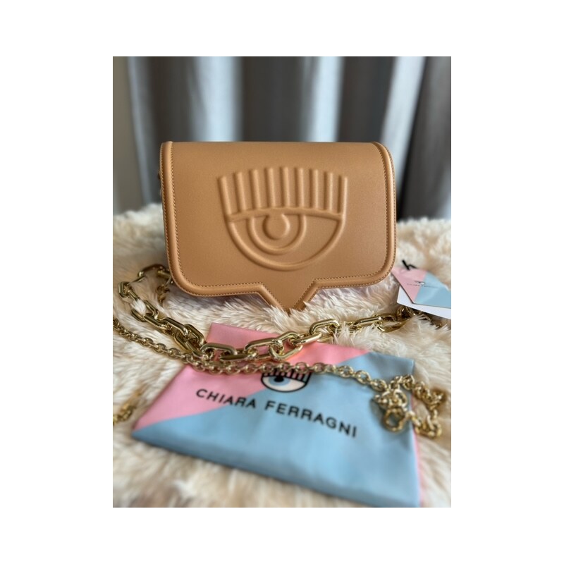 Dámska Kabelka CHIARA FERRAGNI Range A Eyelike Sket Beige 60521996