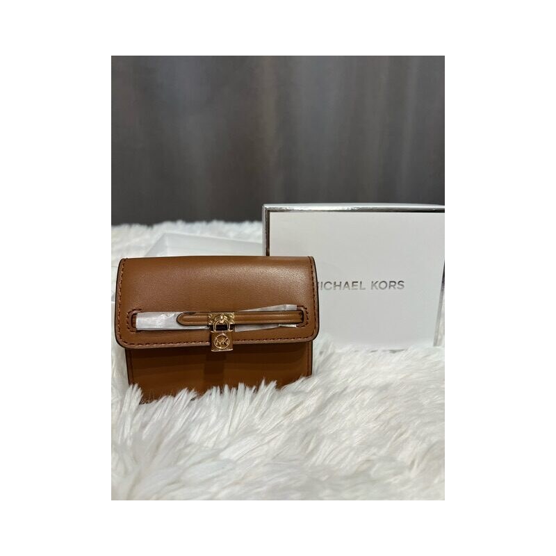Dámska kožená peňaženka Michael Michael Kors Hamilton Brown 60113467