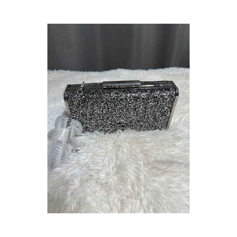 Dámska Kabelka PINKO ALSTROMERIA Clutch Box Silver večerná, 60146107