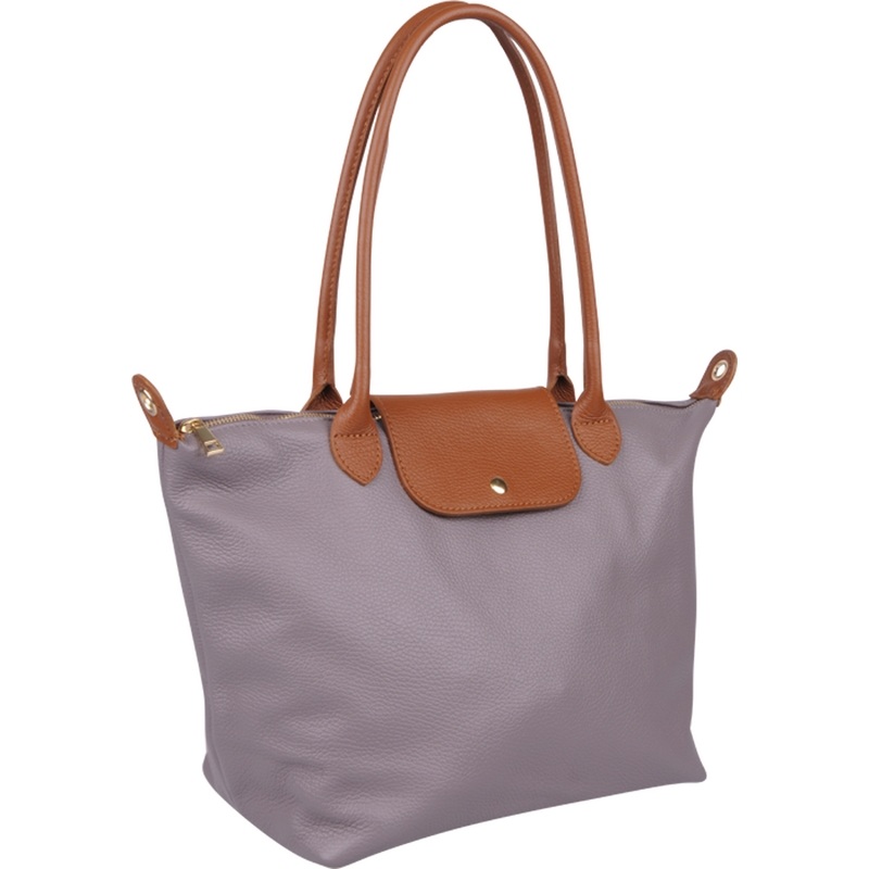 Sivá kožená talianska kabelka Ludovica Grigia NovaKabelka.sk 60566175