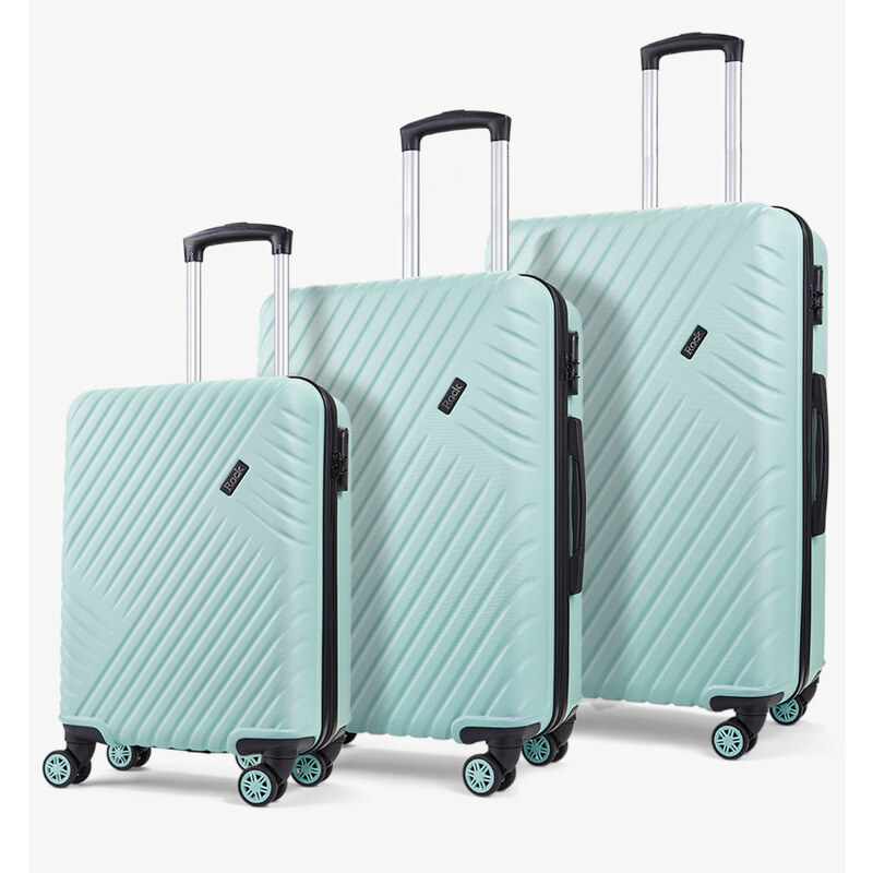 Sada cestovných kufrov ROCK Santiago ABS - svetlozelená 62195432