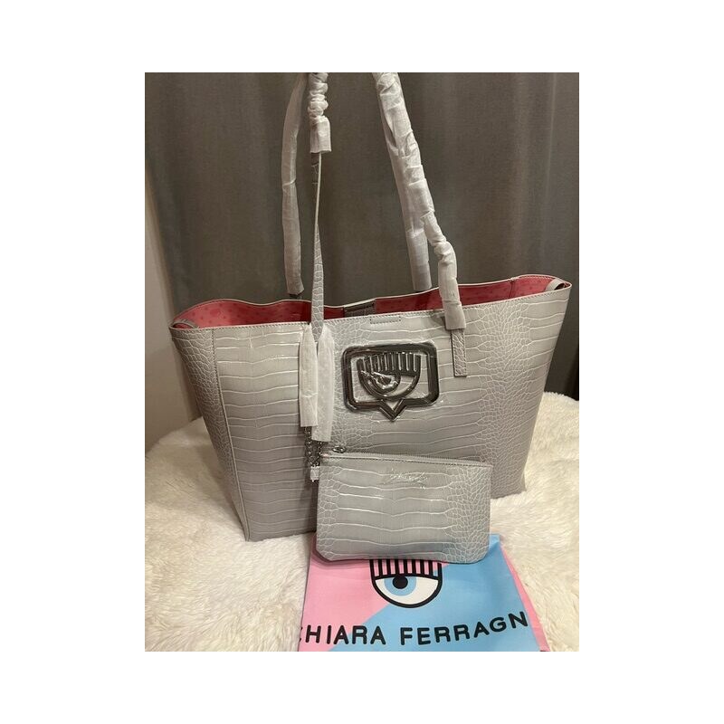 Dámska Kabelka CHIARA FERRAGNI - Range B Eyelike Buckle Silver ńa 60113445