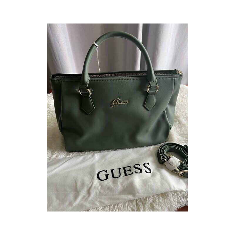 Dámska Kabelka crossbody Guess Lorelai Satchel zelená 60113403