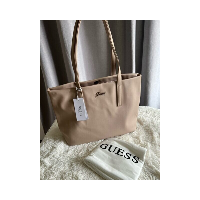 Dámska Kabelka Guess Lorelai Tote bag krémová na rameno 60113405