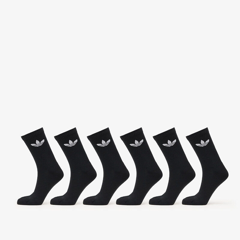 adidas Originals adidas Trefoil Crew Sock Cushion 6-Pack Black S 60597459