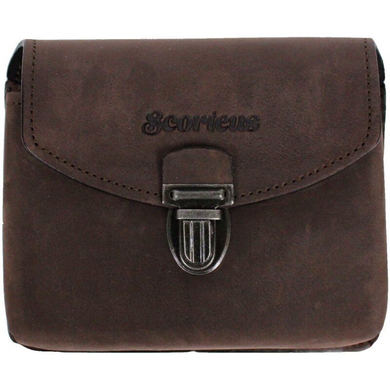Scorteus Kožená kapsa na opasok Scorteus SC 2002 tm. hnedá 60598967
