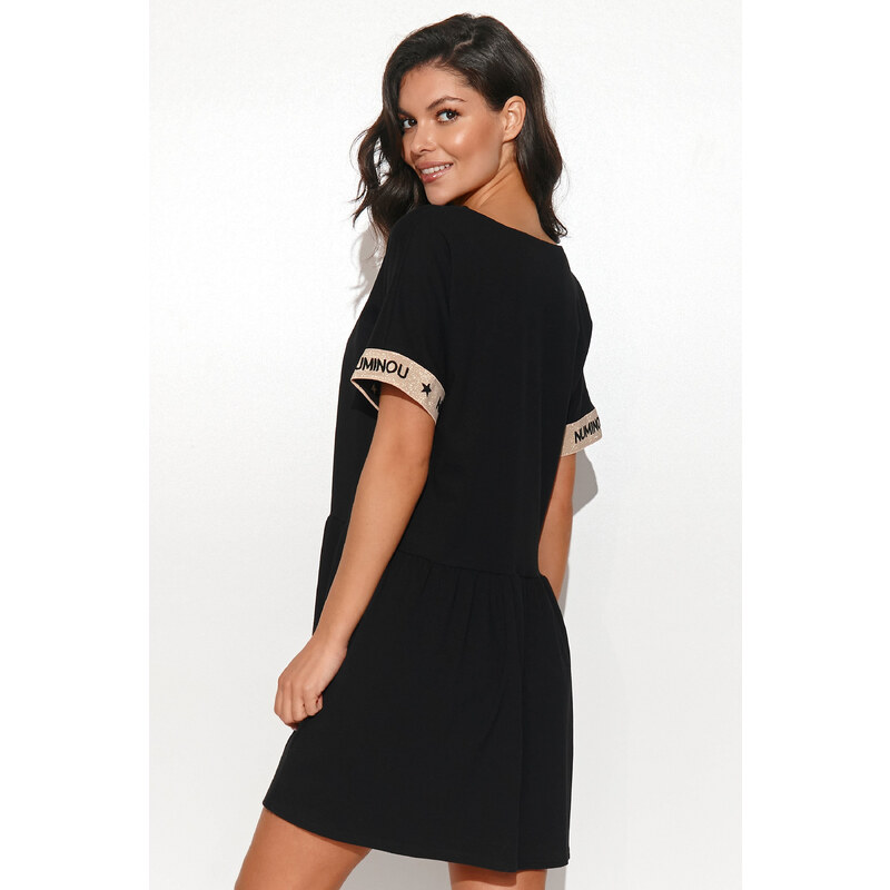 Čierne mini šaty Numinou čierna 62986469