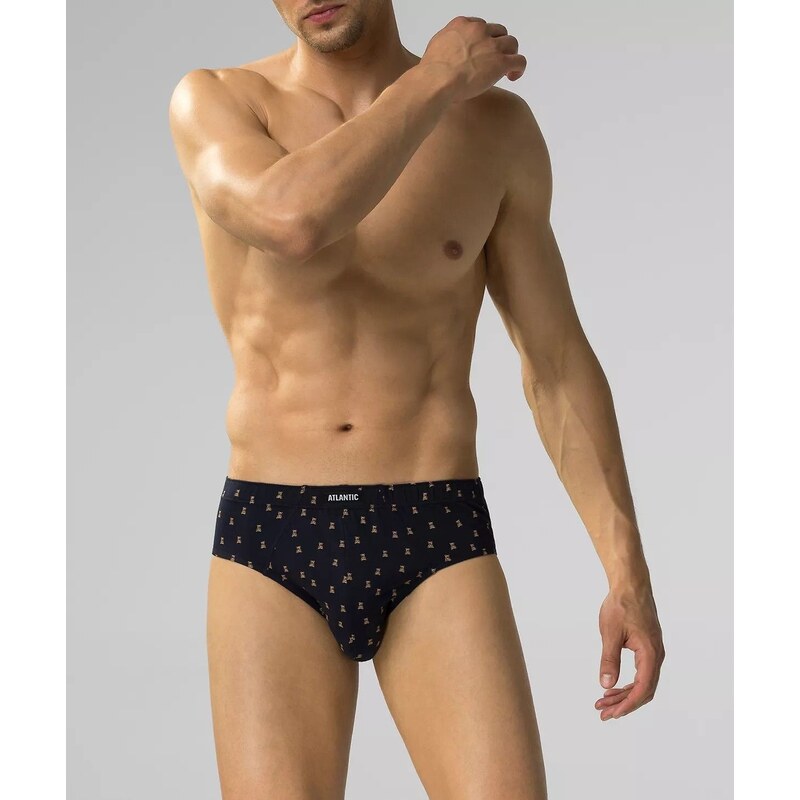 3 PACK pánskych slipov Atlantic 3MP-183 58300545