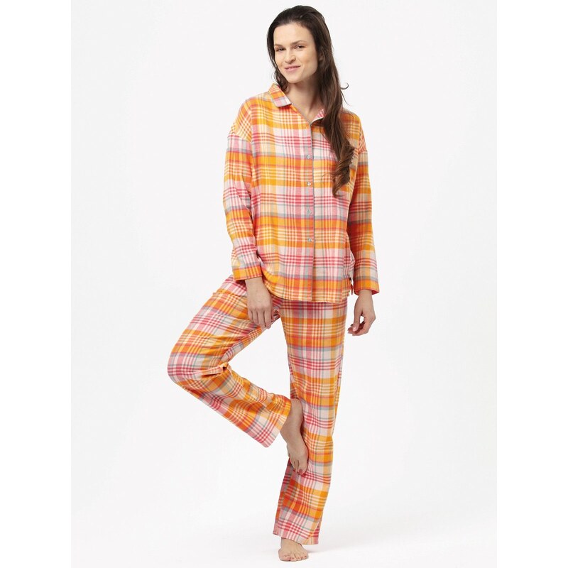 Dámske flanelové pyžamo Key LNS 473 58381402