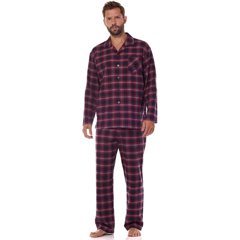 Pánske flanelové pyžamo L&L 2471 Ben 59796162