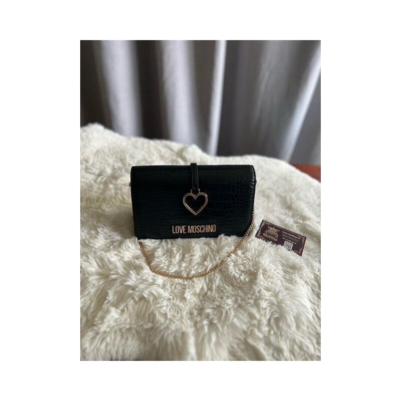 Dámska Kabelka crossbody Love Moschino spoločenská večerná black 60113357