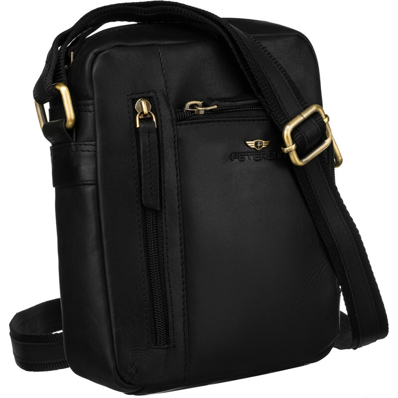 Klasická pánska kožená crossbody taška s vreckami - Peterson 60613720