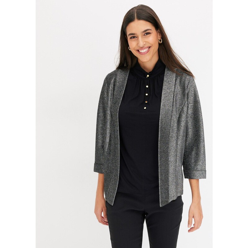 bonprix Džersejový blejzer, farba čierna 60614369