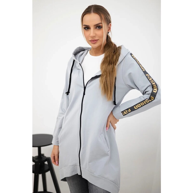 Mikina Fashione so zipsom na chrbte + vrecku 65298796