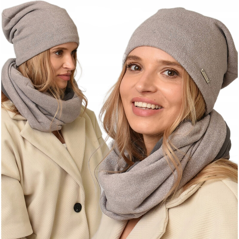 Fashionweek Dámsky zimný set čiapka + šál flísová podšívka ZIZI-K4 60626693