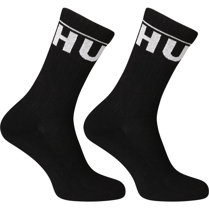 2PACK ponožky HUGO vysoké čierne (50510647 001) 60631977