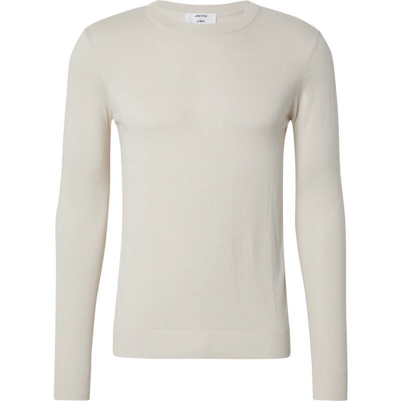 DAN FOX APPAREL Sveter Essential šedobiela 60273640