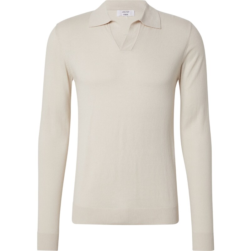 DAN FOX APPAREL Sveter Essentials biela ako vlna 60273644