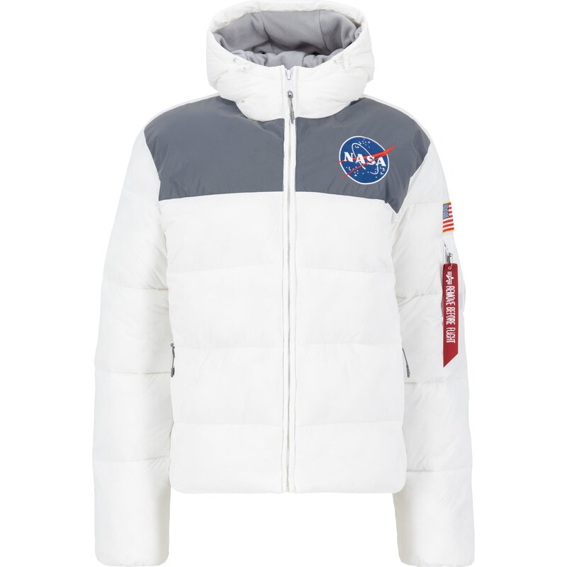 ALPHA INDUSTRIES Prechodná bunda HP NASA enciánová / tmavosivá / 60867508