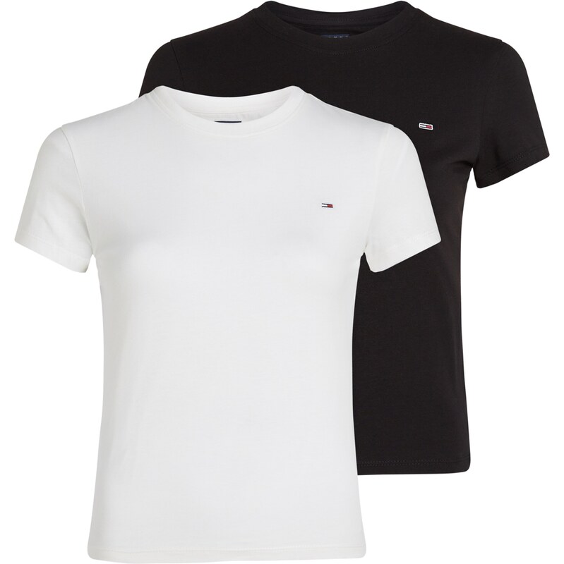 Tommy Jeans Tričko čierna / biela 60871509