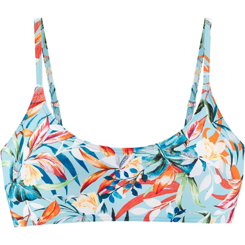 VENICE BEACH Bikinový top svetlomodrá / zelená / oranžová / biela 60917175