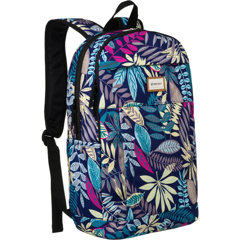 Rovicky tmavomodrý dámsky batoh s farebným vzorom R-PST 01 56217638