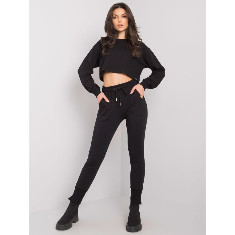 RUE PARIS Sweatpants-RV-DR-7358.06P-black 64684429