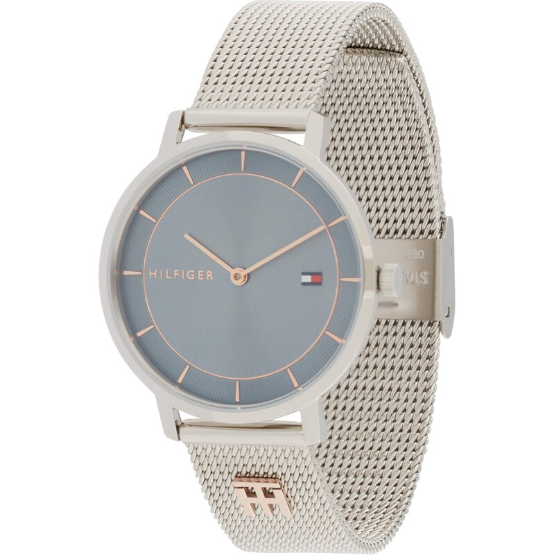 TOMMY HILFIGER Analógové hodinky Tea sivá / strieborná 60869975