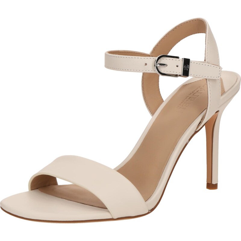 Lauren Ralph Lauren Remienkové sandále GWEN šedobiela 60917285