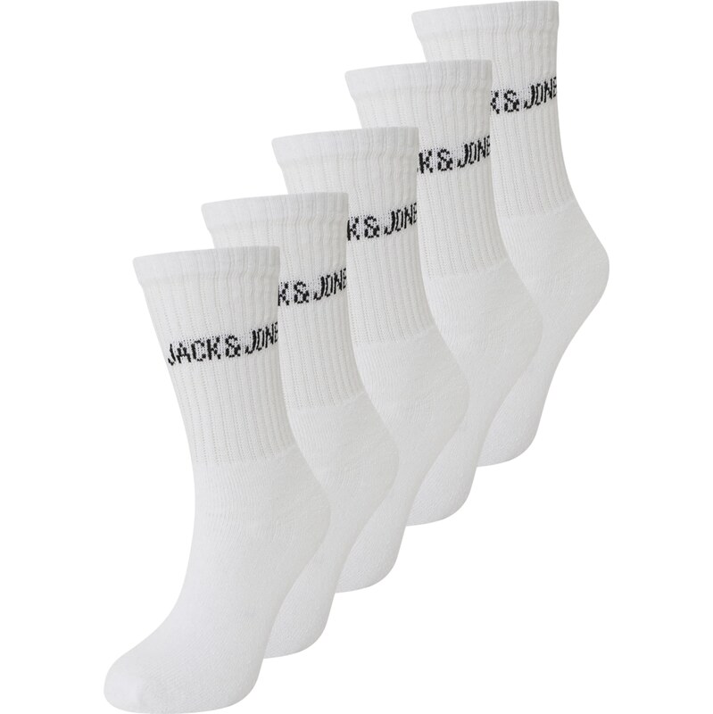 Jack & Jones Junior Ponožky JACREGEN čierna / biela 60871155