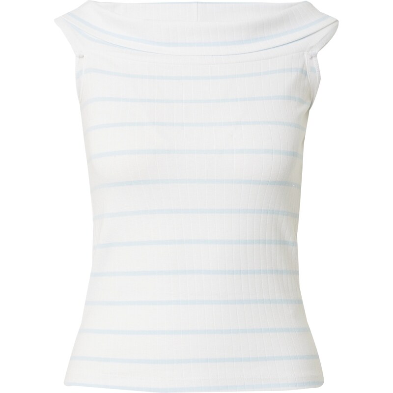 PIECES Top PCMARGO svetlomodrá / biela 60869723