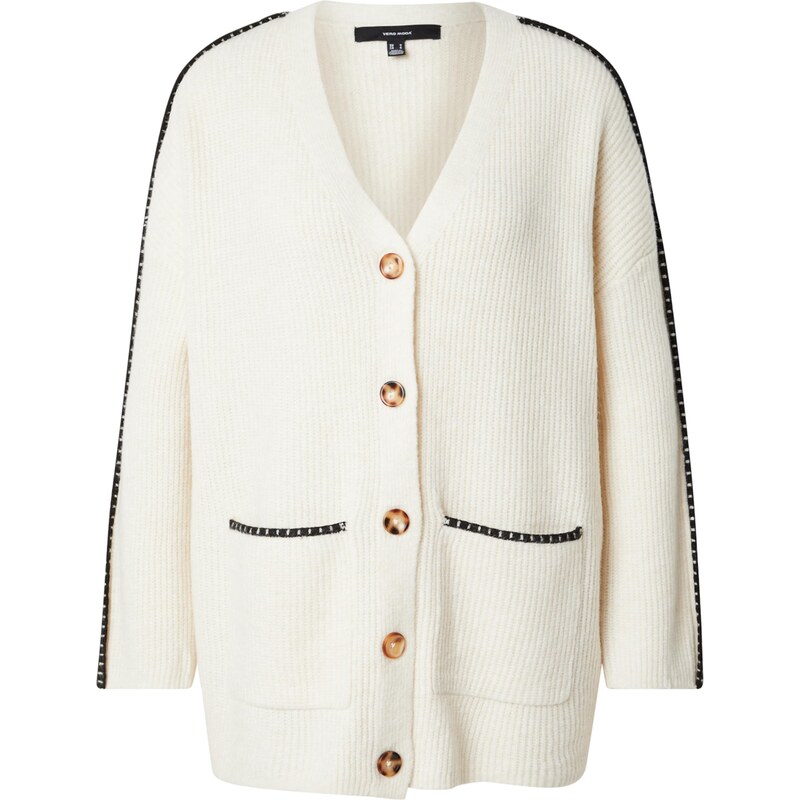 VERO MODA Kardigán VMZora béžová / čierna 62184152
