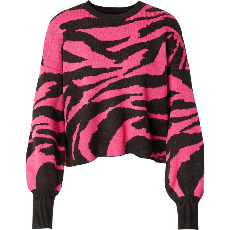 ONLY Sveter ružová / čierna 66163356