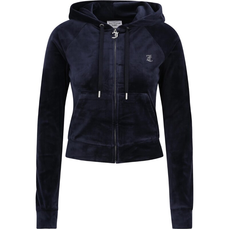 Juicy Couture Tall Tepláková bunda MADISON tmavomodrá / strieborná 60871220