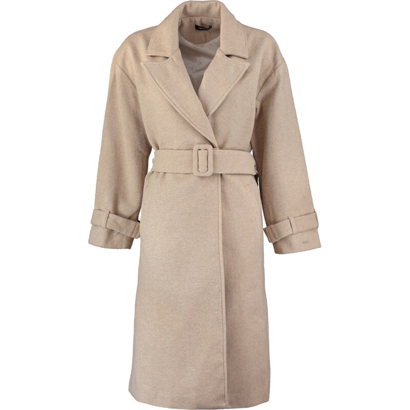 Trendyol Prechodný kabát kapučíno 60871137