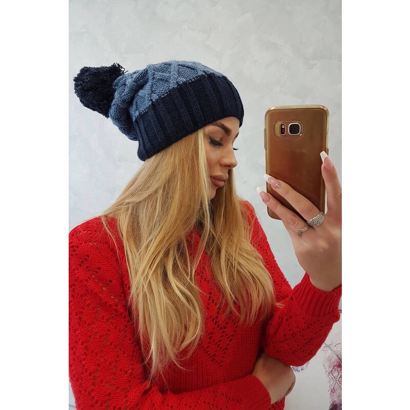 Kesi marka niezdefiniowana Čapica с fleece Milano K203 džínsy 64657505